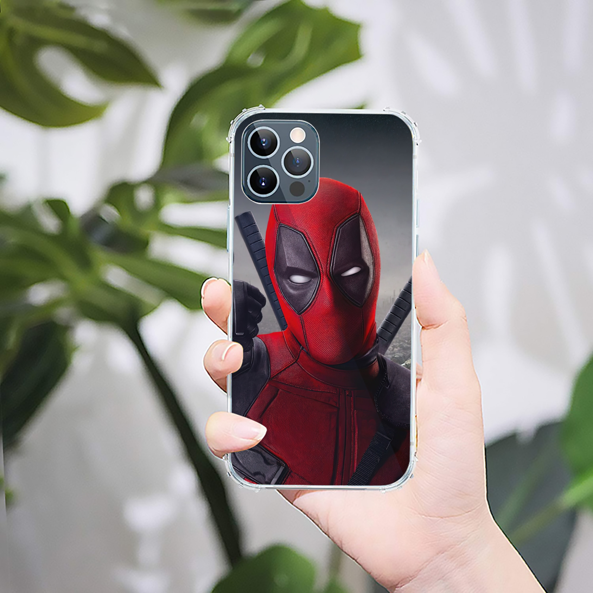 （画像用） Deadpool デッドプール 【iPhone 12シリーズ対応】透明スマホケース（クリアソフトケース）